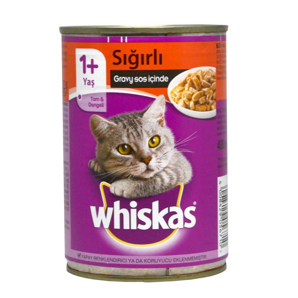 Whiskas Kedi Maması 400 gr Konserve Sığır Etli