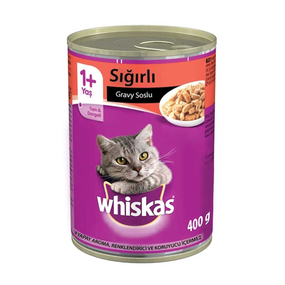 Whiskas Kedi Maması 400 gr Konserve Sığır Etli Evcil Hayvan Ürünleri Fiyatı