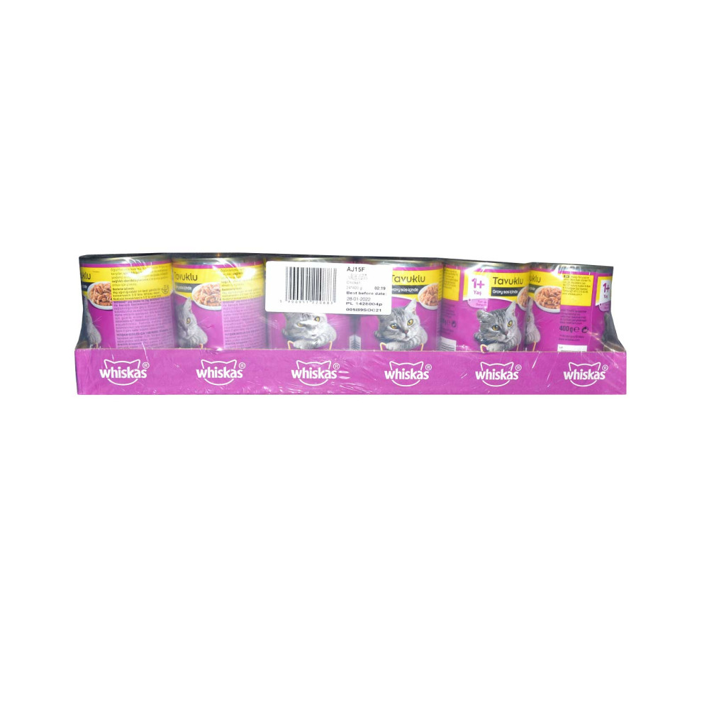 Whiskas Kedi Maması 400 gr Konserve Tavuk Etli