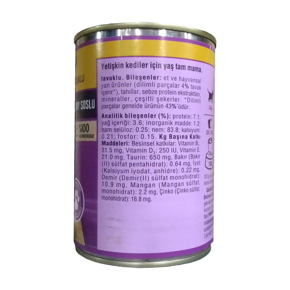 Whiskas Kedi Maması 400 gr Konserve Tavuklu