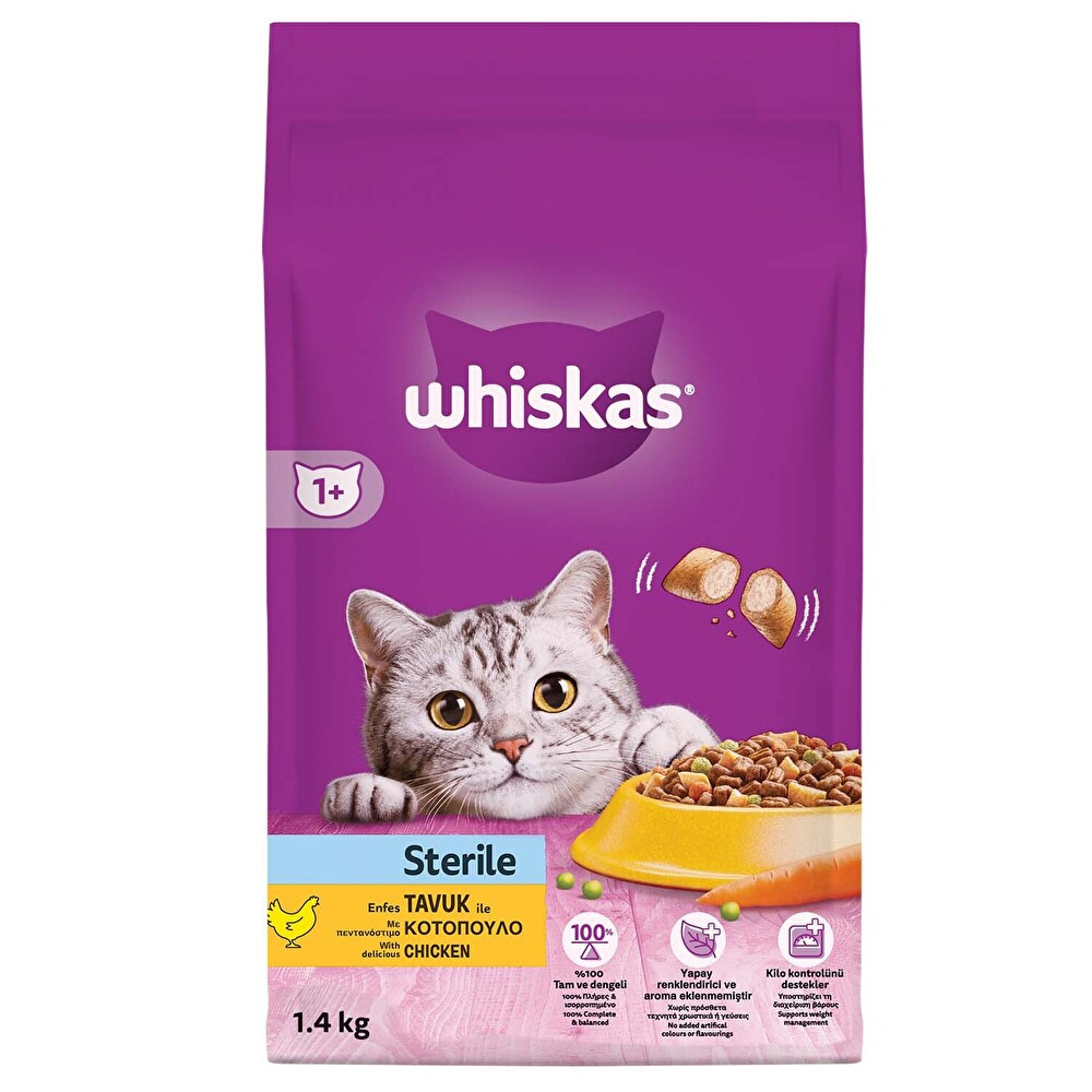 Whiskas Steril Tavuklu Kedi Maması 1,4 Kg Evcil Hayvan Ürünleri Fiyatı