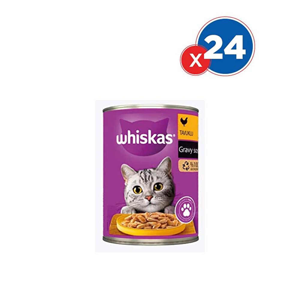 Whiskas Tavuklu Yaş Kedi Maması 400 GrX24'lü Evcil Hayvan Ürünleri Fiyatı