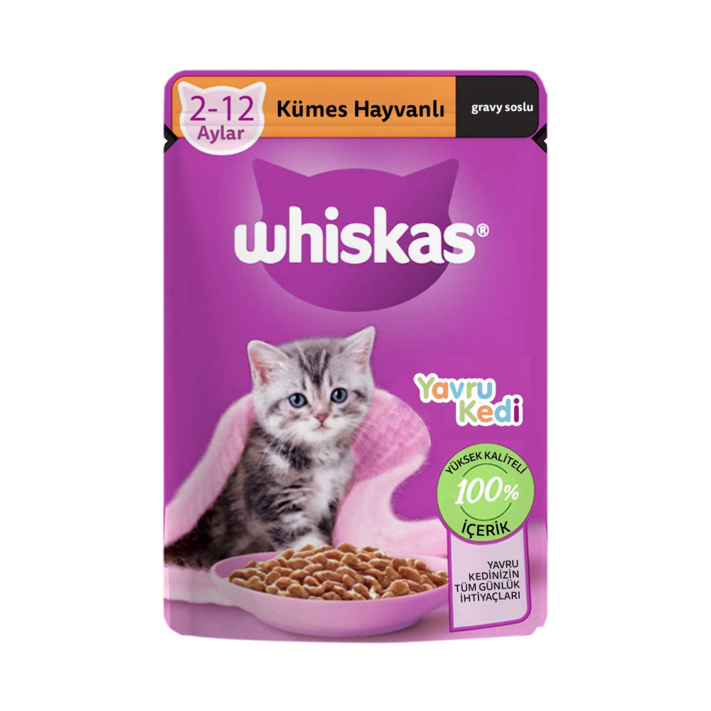 Whiskas Yavru Kedi Maması 85 gr Pouch Tavuklu Evcil Hayvan Ürünleri Fiyatı