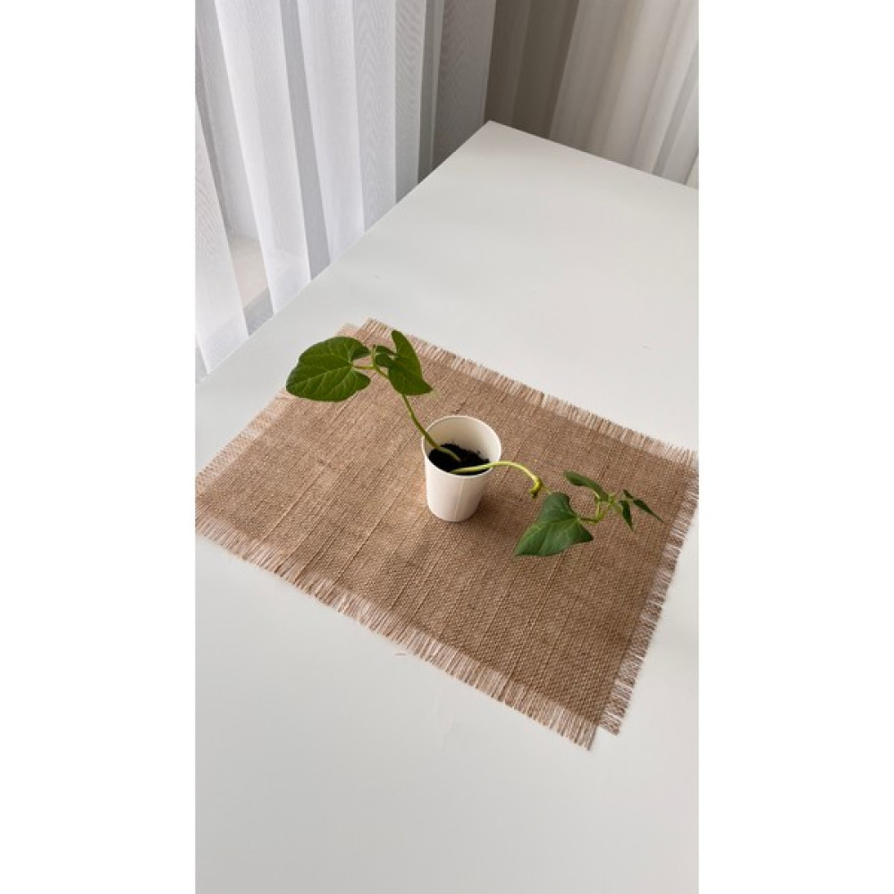 White Alamode Jüt Amerikan Servisi Tekli - Krem - 33 x 40 cm Amerikan Servis Fiyatı