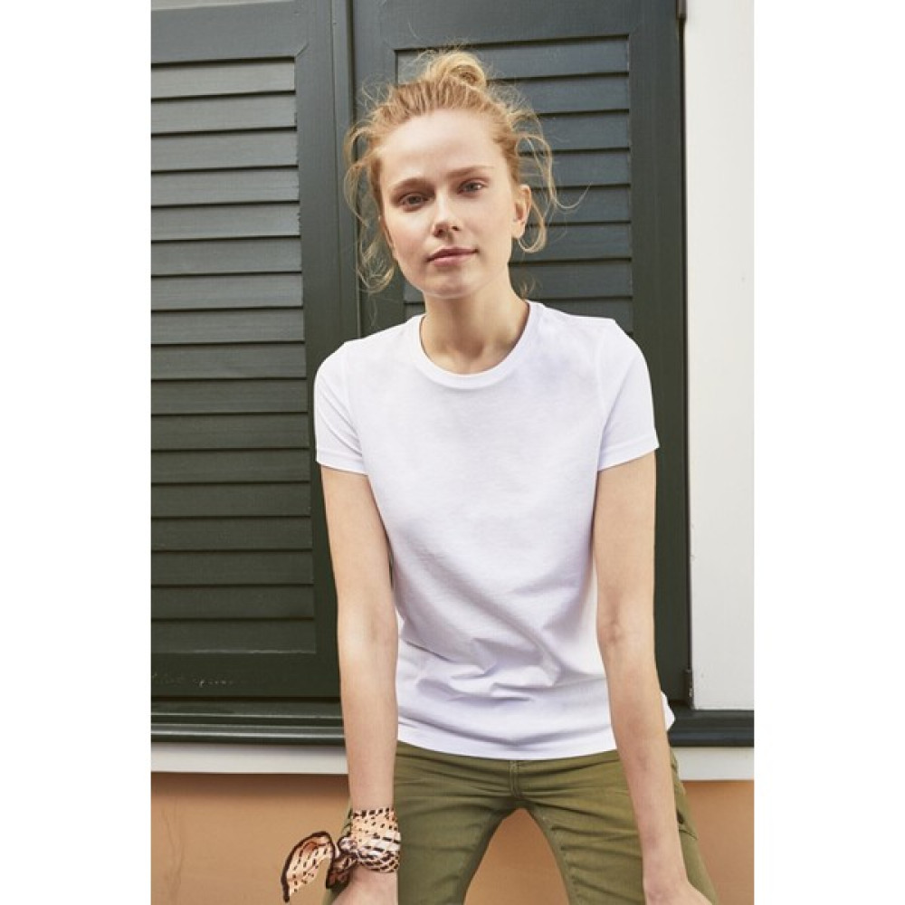 White And Simple Kadın Beyaz Basic Organik Pamuk T-Shirt Bayan T-shirt Fiyatı