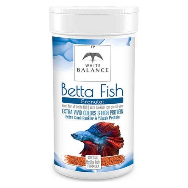White Balance 100ml Betta Fish Granules Kalite Yüksek Proteinli Akvaryum Balıkları İçin Evcil Hayvan Ürünleri Fiyatı