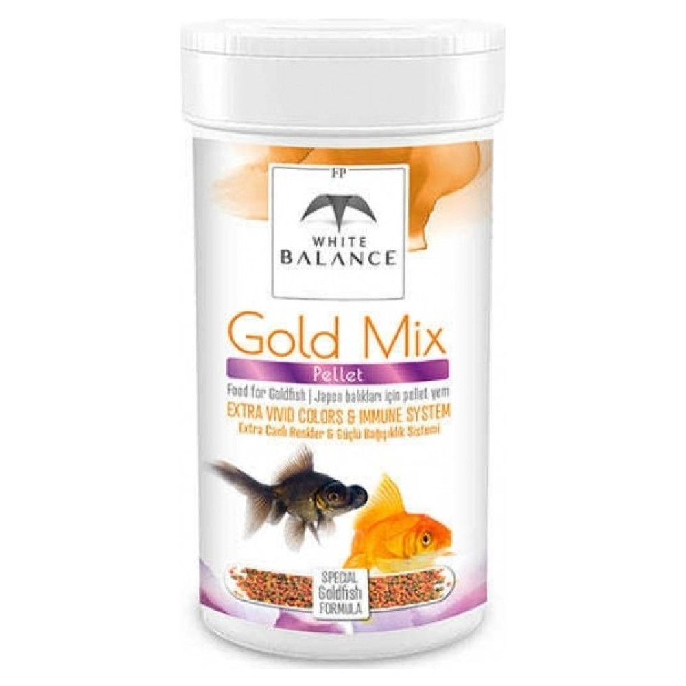 White Balance Gold Mix Pellets Japon Balığı Balık Yemi 100ml Evcil Hayvan Ürünleri Fiyatı