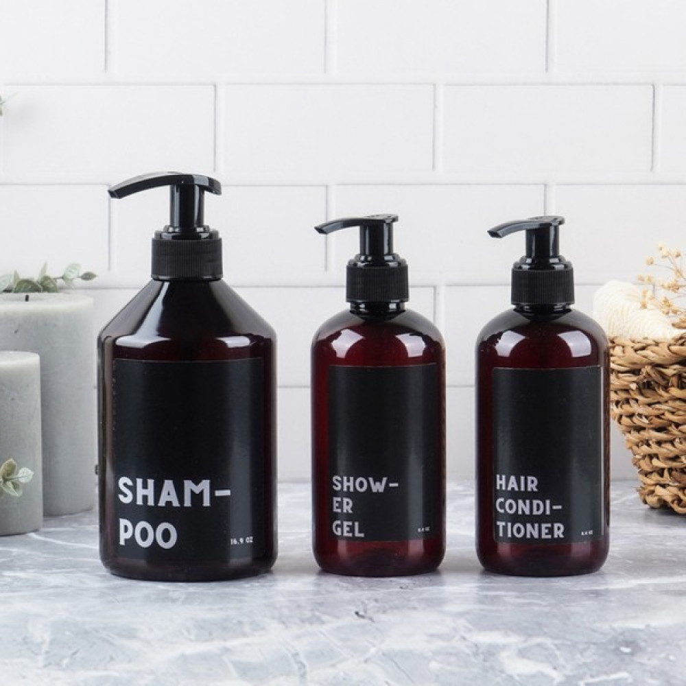 White Deer Amber Banyo Duş Seti Düzenleyici Saç Kremi Şampuan Duş Jeli Şişesi Siyah Etiket Sabunluk Fiyatı