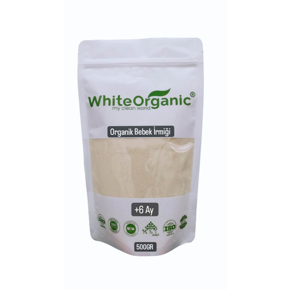 White Organic Organik Bebek Irmiği 500 Gr 6 Ay Bebek Ek Gıdası Helal Belgeli Taş Değirmen Bebek Mamaları Fiyatı