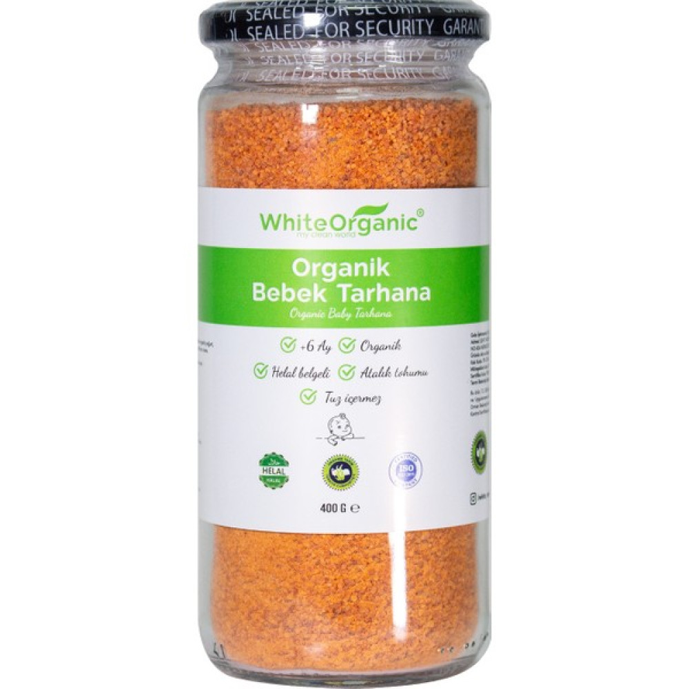 White Organic Organik Bebek Tarhanası +6 Ay 400 gr Organik Sebzeli Tuzsuz Bebek Mamaları Fiyatı