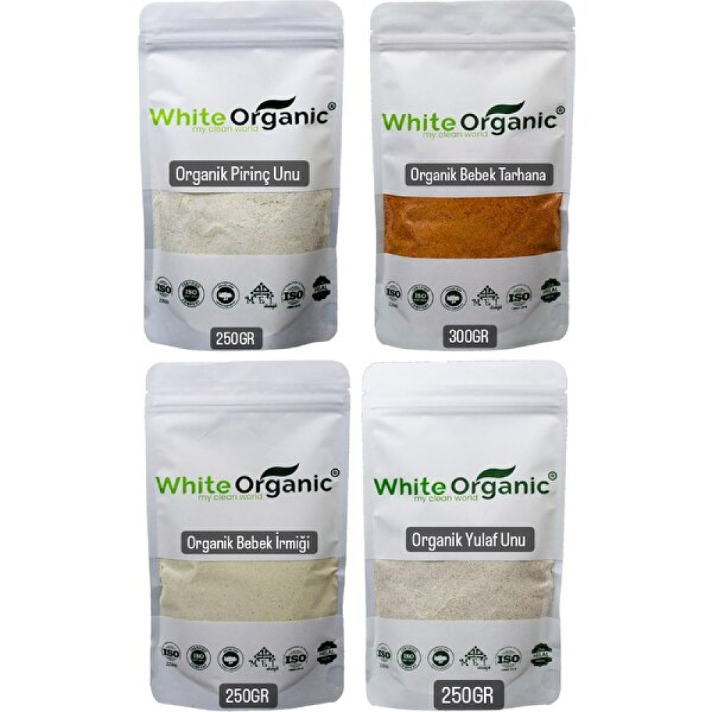 White Organic Organik Sertifikalı Bebek Ek Gıda Seti +6 Ay Bebek Mamaları Fiyatı