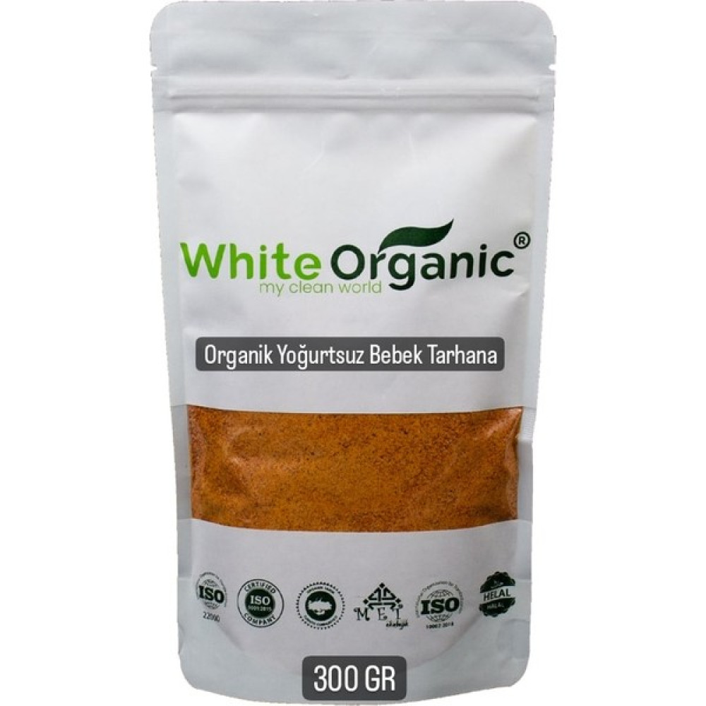 White Organic Organik Yoğurtsuz Bebek Tarhanası 300 gr +6AY Helal Belgeli Vegan Bebek Mamaları Fiyatı