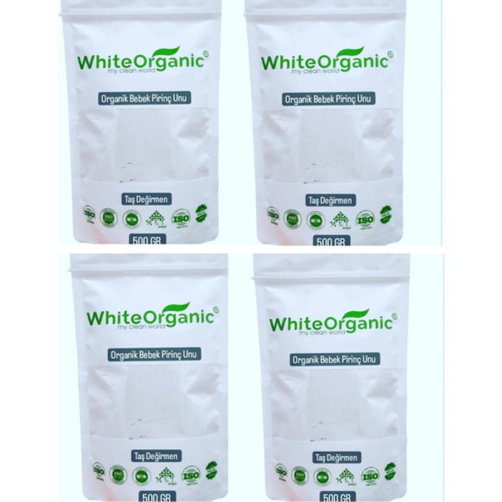 White Organic Tam Pirinç Unu 500 gr +6 Ay 4 Adet Bebek Ek Gıdası Taş Değirmen Oto Boyaları Fiyatı