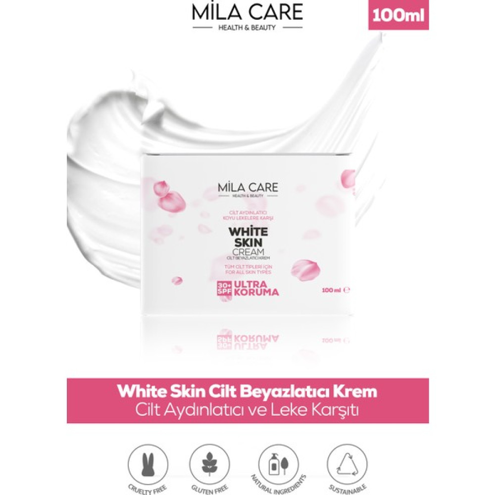 White Skin Cilt Beyazlatıcı Leke Kremi 30+ Spf 100 ml x 3 Adet Leke Kremi Fiyatı
