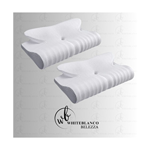 WHITEBLANCO Belezza Ortopedik Rahat Uyku Yastığı 2'li Set - 38 x 60 cm - Beyaz Diğer Fiyatı