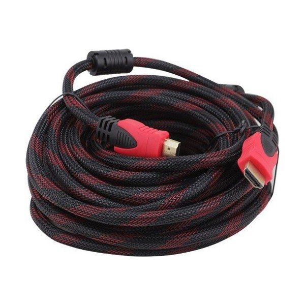 Whitecom 20 Metre Filtreli Hasır Sargılı Altın Uçlu Hdmi Görüntü Kablosu 3D 14V Diğer Fiyatı