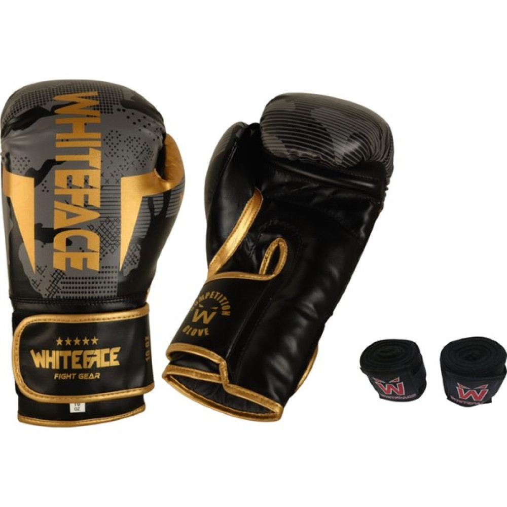 Whiteface Kamuflaj Boks/kickboks/muay Thai Eldiven + 3,5 M Bandaj 2'li Set (10- 12 Oz) Diğer Spor Ürünleri Fiyatı