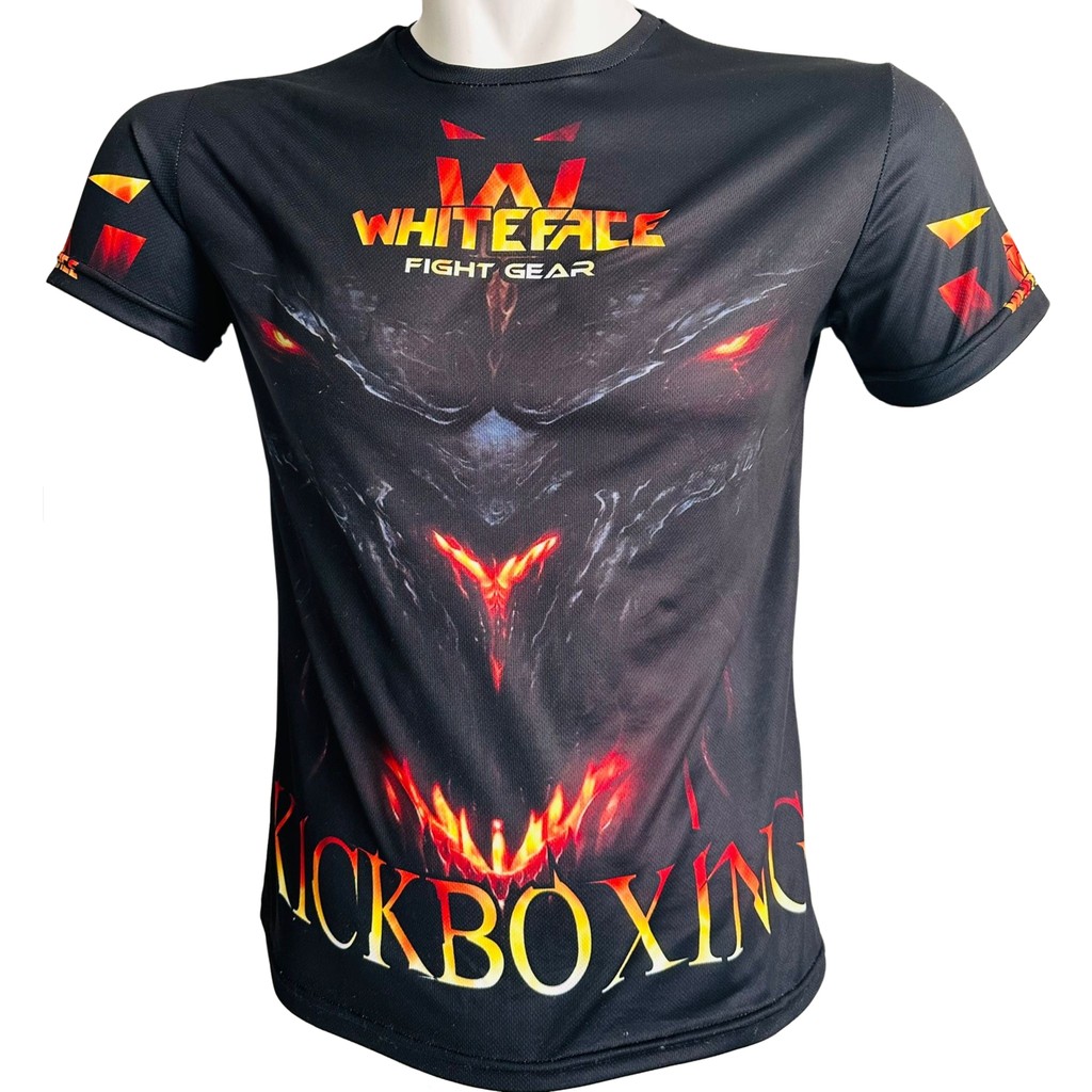 Whiteface Kick Boks Özel Tasarım Baskılı Tişört (Siyah) Giyim & İç Giyim Fiyatı