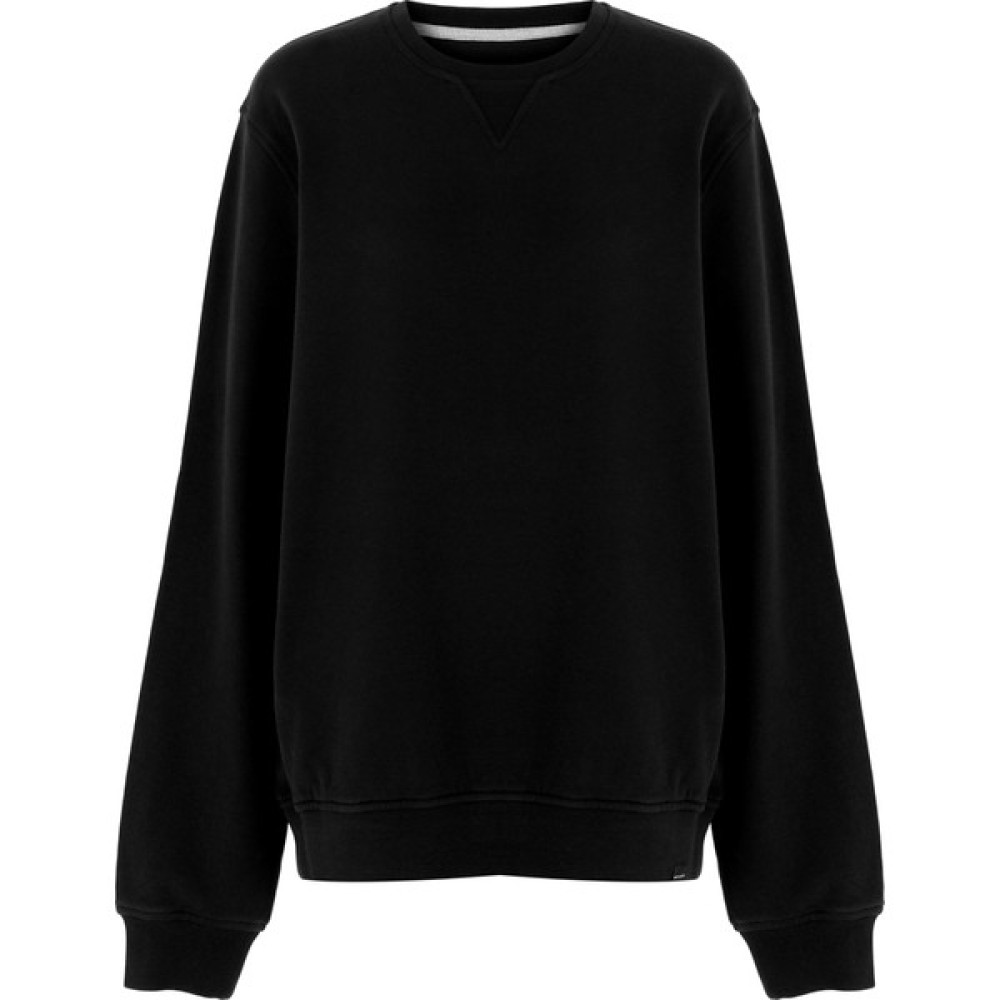 White&Simple White And Simple Erkek Siyah 100% Pamuk Unisex Sweatshirt Erkek Sweatshirt Fiyatı