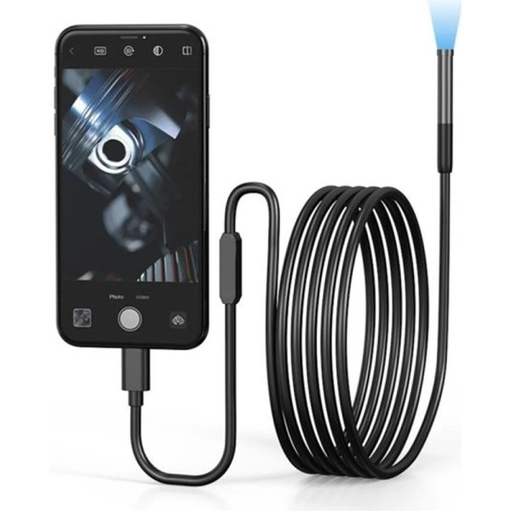 whitetech Ios-Ipohe Uyumlu Full Hd 10 mt Su Geçirmez Ledli Sert Kablo 7 mm Oto Boyaları Fiyatı