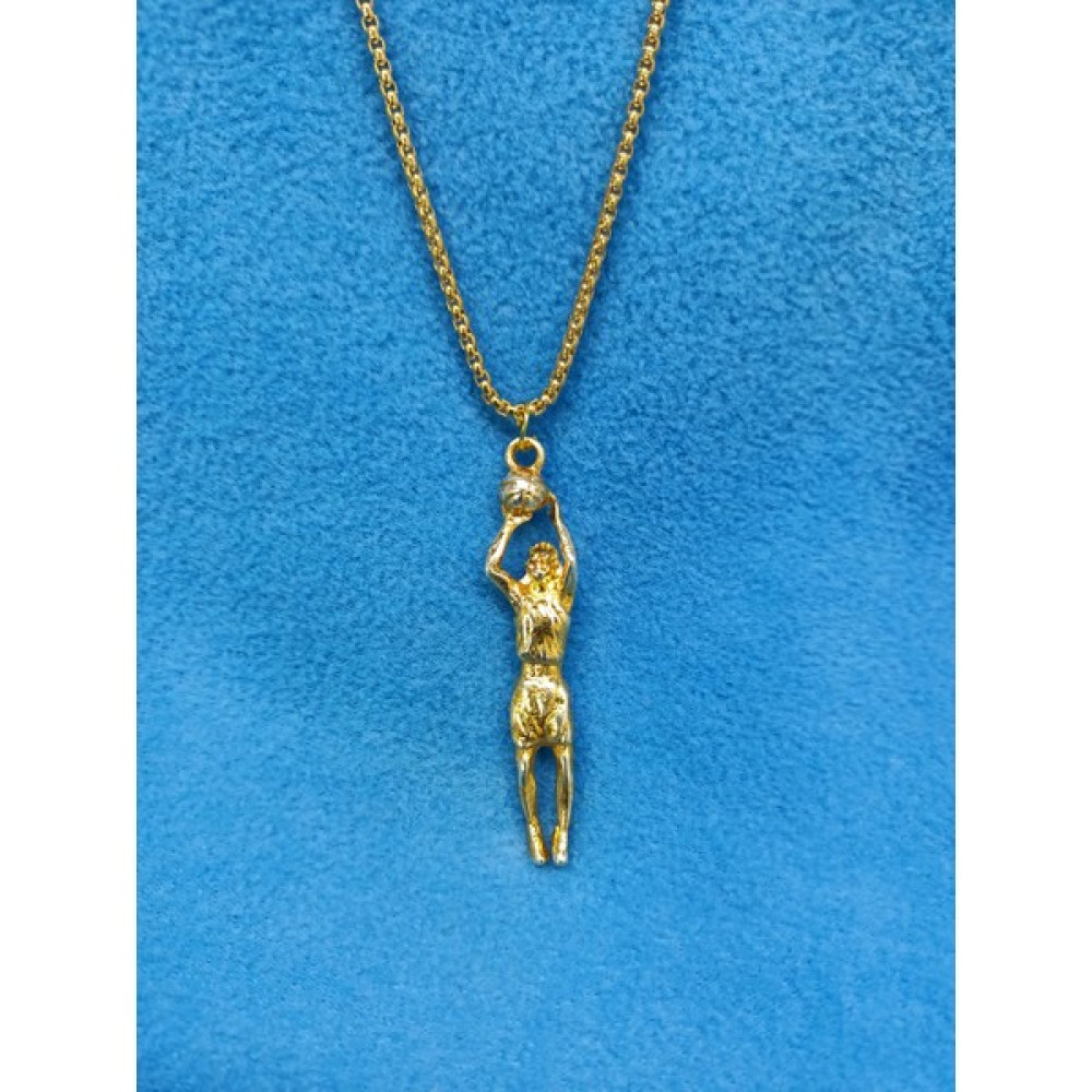 Whocares Unisex Kolye Zincirli Basketbol Sembollü - Gold - 60 cm Bijuteri Kolye Fiyatı