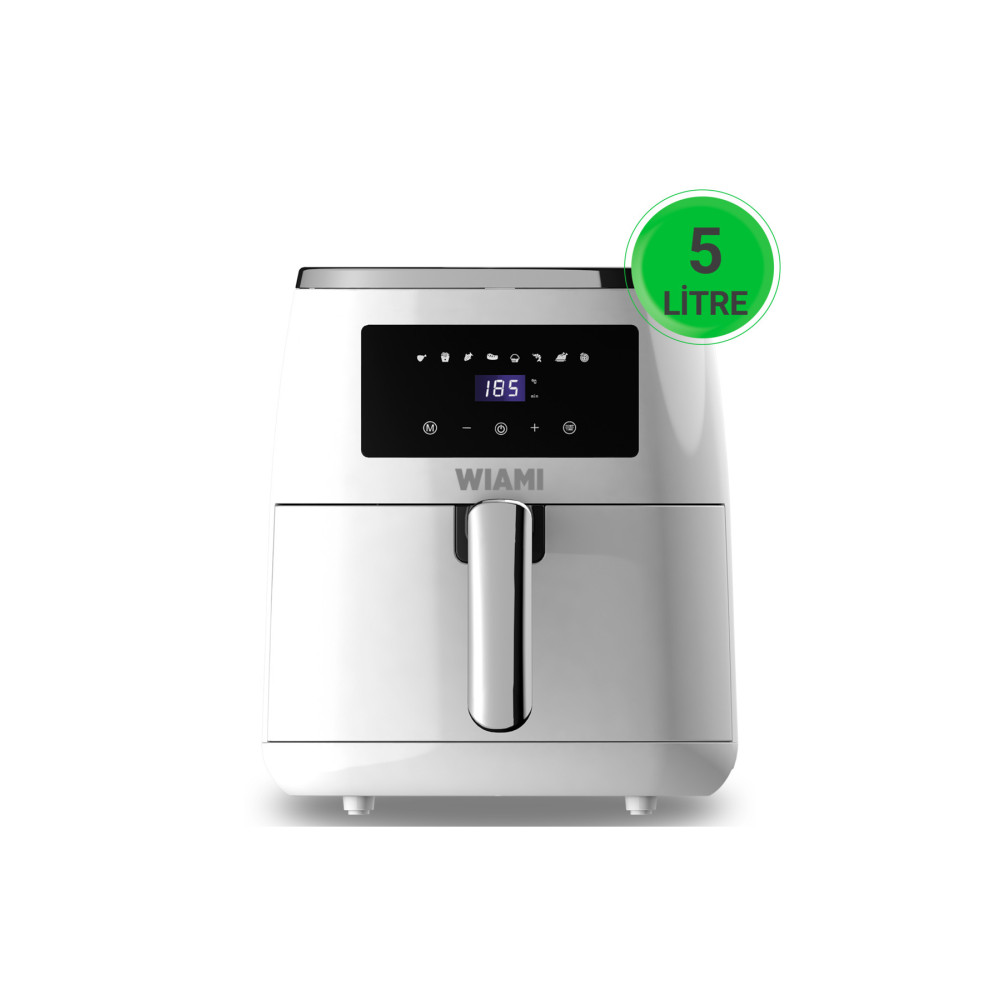 WİAMi Air Fryer 5 Litre Beyaz Akıllı Fritöz 5+ L Beden Fritözler Fiyatı