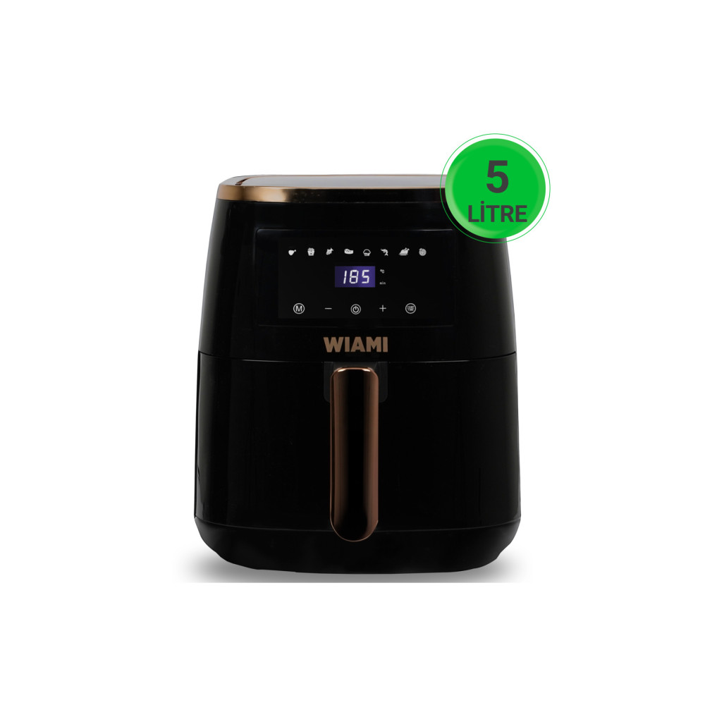 WİAMi Air Fryer 5 Litre Siyah Akıllı Fritöz 5+ L Beden Fritözler Fiyatı