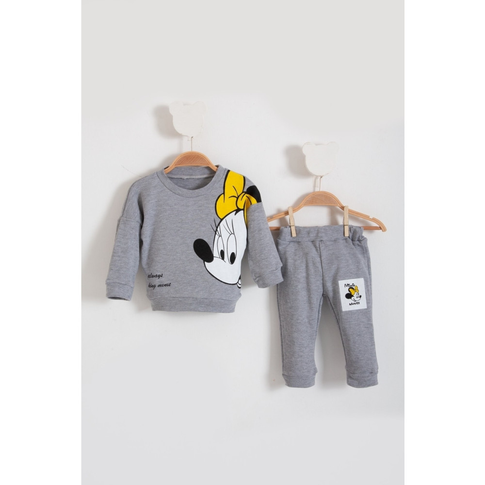 wianna baby Mevsimlik Zara Mickey Baskılı Alt Üst Takım(bir Beden Büyük Almanz Tavsiye Edilr) 9-12 Beden Kadın Giyim Fiyatı