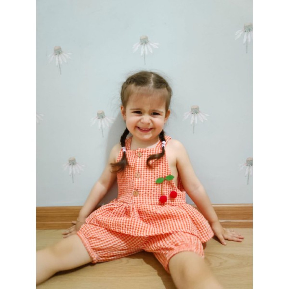 Wianna Baby Yazlık Kirazlı Tulum Bebek Giysi Takım Fiyatı