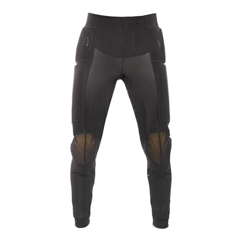WICKED STOCK Summer Motorcycle Leggings for Men and Women Mesh CE Level 2 Armor-Men’s Fit Breathable Underpants Enduro Motocross Motorbike Riding Black