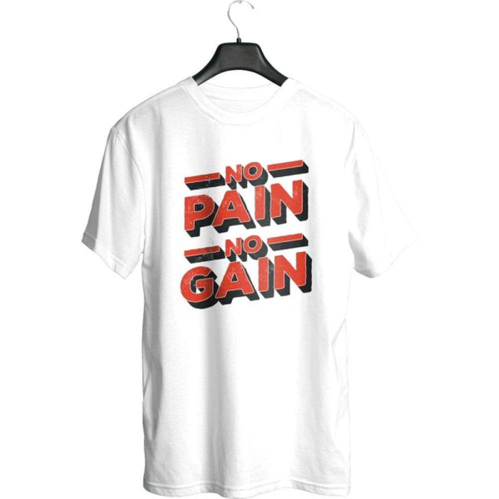 Wicold No Pain No Gain Baskılı Oversize T-Shirt Erkek T-shirt Fiyatı