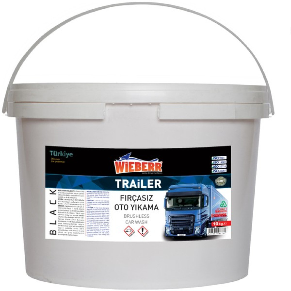 Wieberr Trailer Fırçasız Oto ve Tır Yıkama Şampuanı Toz 10 kg Oto Yıkama Ürünleri Fiyatı