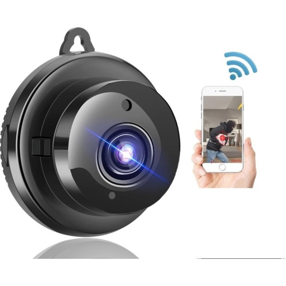 Wificam Mini Ip Wifi Kamera Hd Kayıt Powerbank Yada Adaptörle Kullanım Şarjlı Değildir - Siyah Dijital Video Kameralar Fiyatı