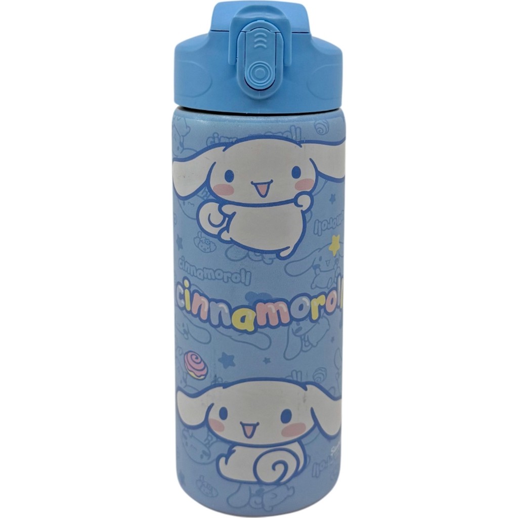 Wiggle 600ML Cinnamoroll Lisanslı Pipetli Kilitlenebilir Kapak Paslanmaz Çelik Termos Matara Termos Fiyatı