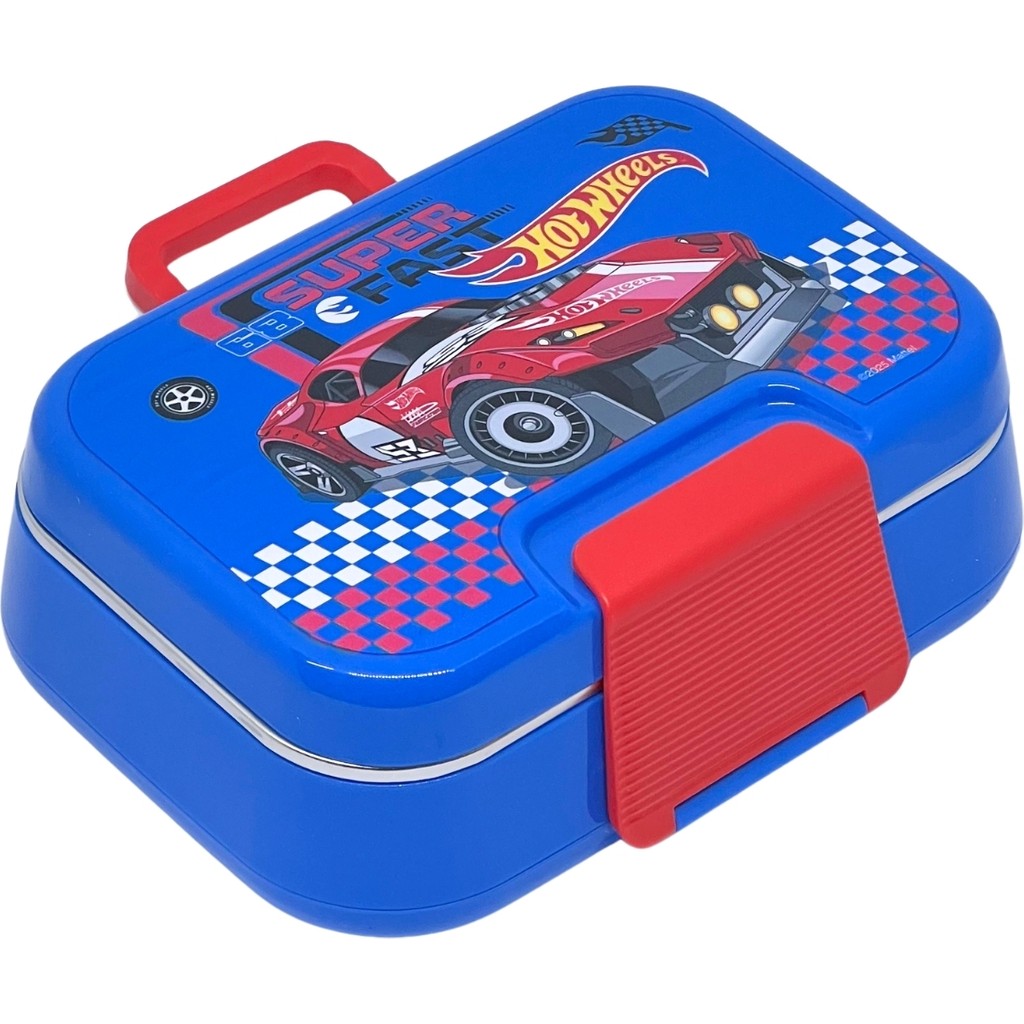 Wiggle Bento 1030ML Lunchbox Hotwheels Lisanslı Tek Katlı 2 Bölmeli Paslanmaz Çelik Sefer Tası Yemek Kutu - 1 Adet Beslenme Çantası Fiyatı