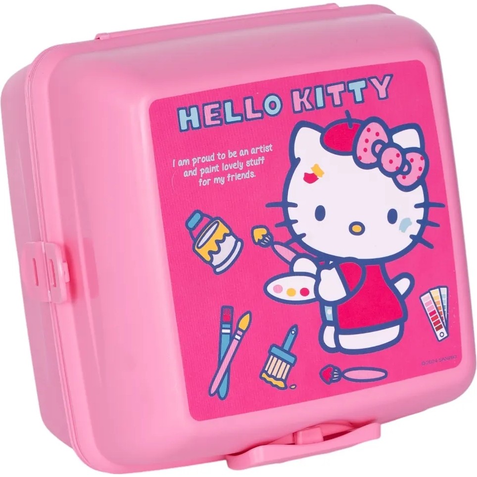 Wiggle Hello Kitty 4 Bölmeli Çocuk Beslenme Kutusu Yemek Saklama Kabı Kaşık ve Çatallı Saklama Kapları Fiyatı