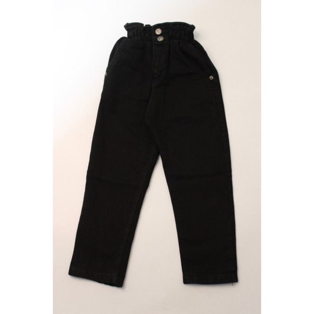 Wikiland Kız Çocuk Yüksek Bel Mom Jeans Siyah Kot Pantolon Kız Çocuk Pantolon Fiyatı