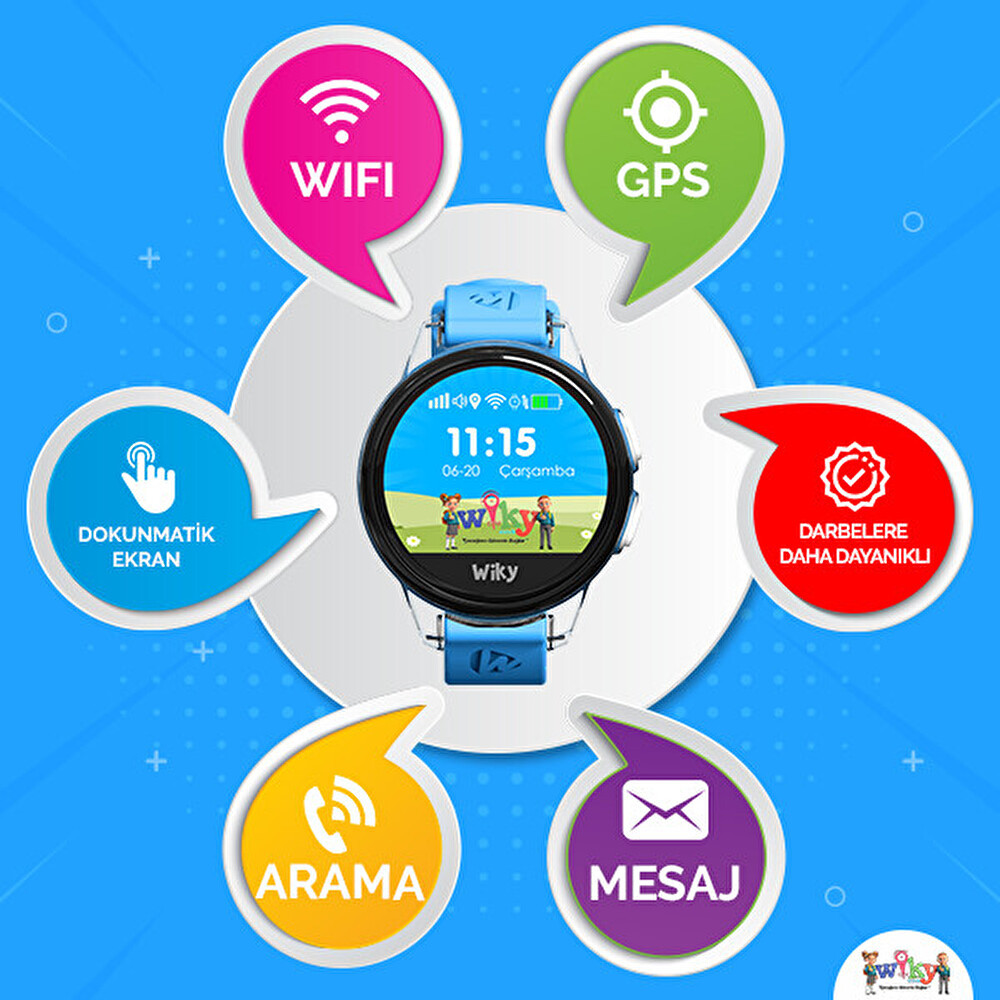 Wiky S Watch Akıllı Çocuk Saati Mavi Cep Telefonu Aksesuarı Fiyatı