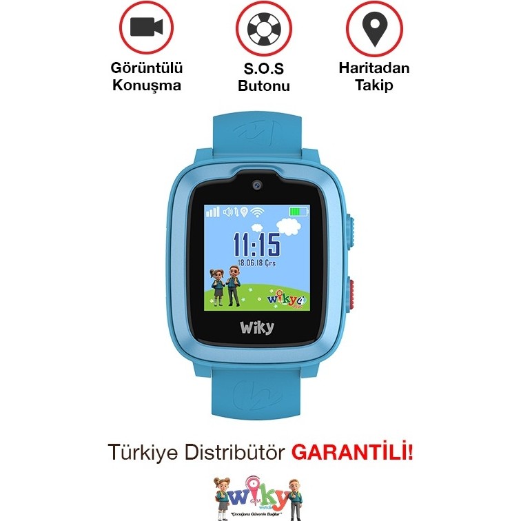 Wiky Watch 4 Plus Mavi Akıllı Çocuk Saati Diğer Fiyatı