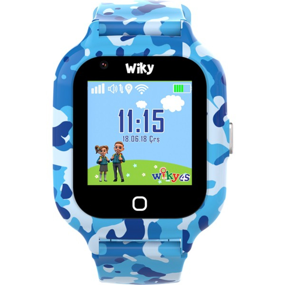 Wiky Watch 4s Kamuflaj Mavi Görüntülü Görüşmeli Akılı Çocuk Saati Diğer Fiyatı