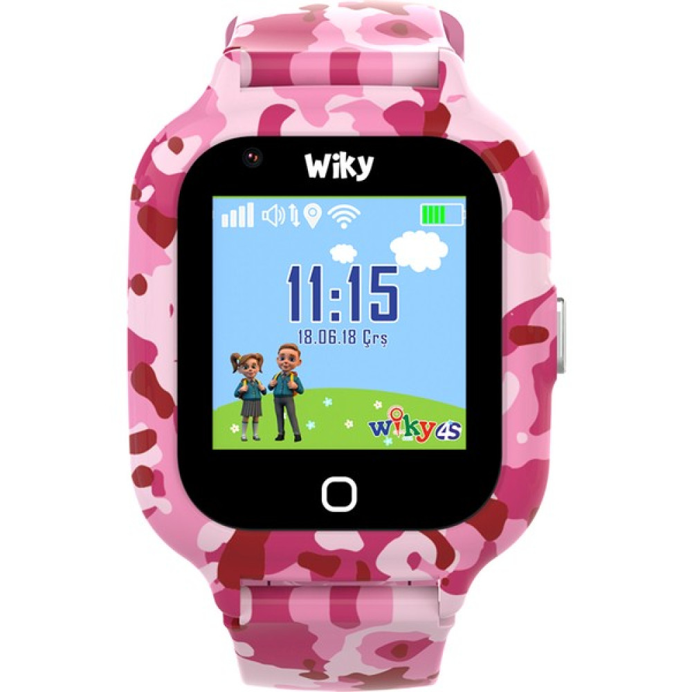 Wiky Watch 4s Kamuflaj Pembe Görüntülü Görüşmeli Akılı Çocuk Saati - Açık Pembe Diğer Fiyatı