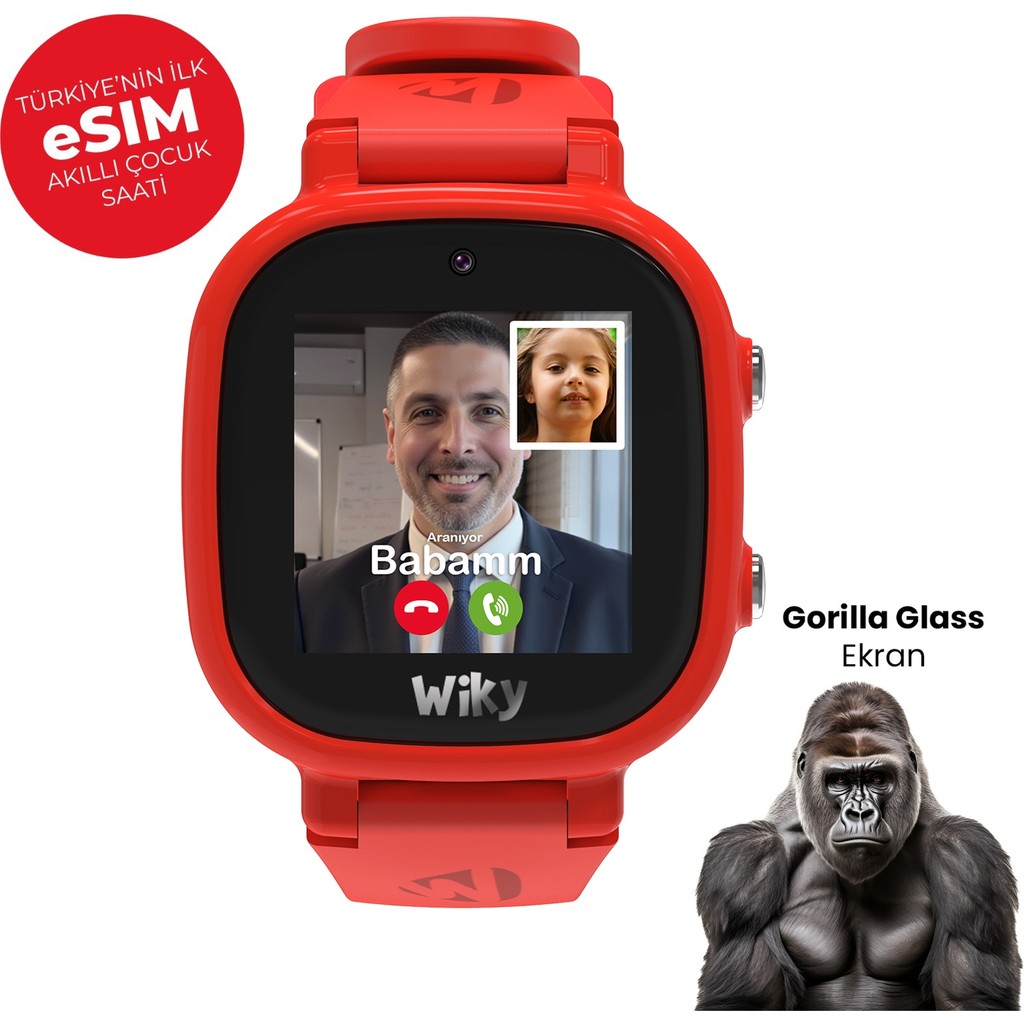 Wiky Watch 5e Esim Kartlı Akıllı Çocuk Saati - Görüntülü ve Sesli Arama, Sesli Mesajlaşma, Gps, Sos, Güvenli Alan, Güvenli Liste, Konum Takibi (E-... Diğer Fiyatı