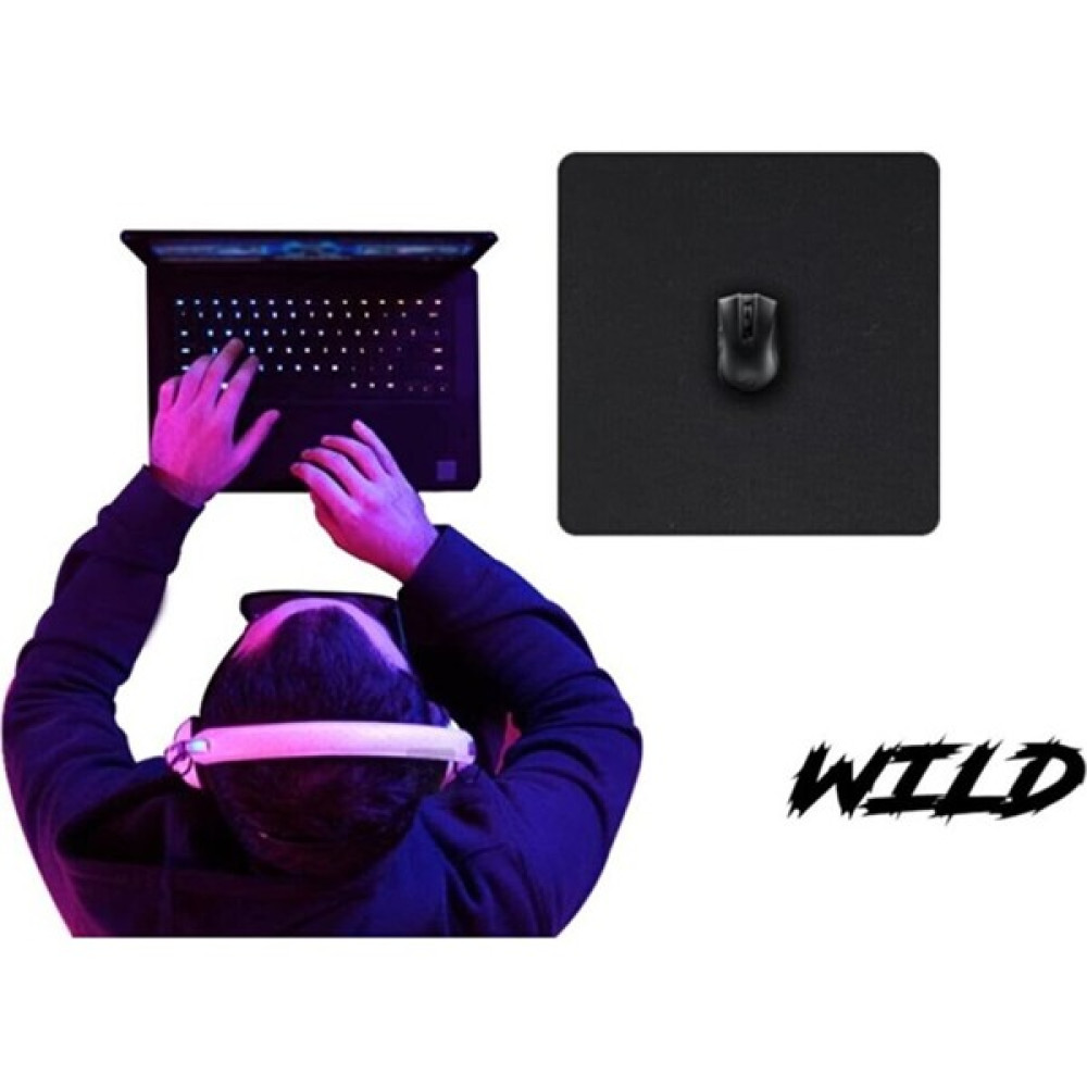 Wild M 40X40 cm Oyuncu Gaming Mouse Pad - Siyah Mouse Pad Fiyatı
