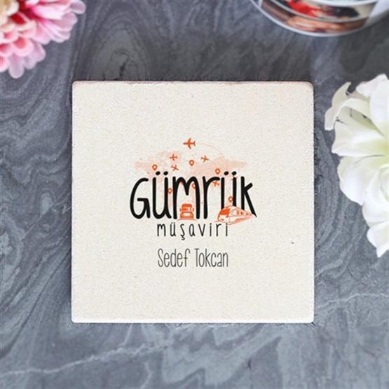Wildlebend Gümrük Müşaviri Taş Bardak Altlığı