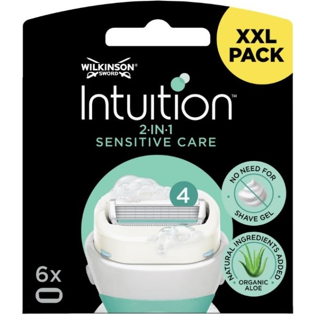 Wilkinson Sword Intuition Sensitive Care Kendinden Sabunlu Kadın Tıraş Bıçağı Kartuşu | Xxl 6 Yedek Başlık Tonerler Fiyatı