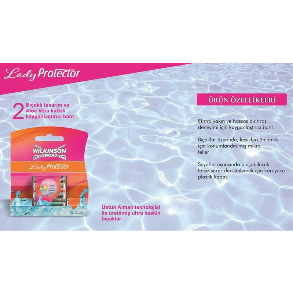 Wilkinson Sword Lady Protector Yedek Bıçak 5'li
