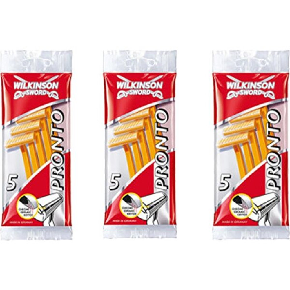Wilkinson Sword Pronto - Tek Bıçaklı 5 Adet Kullan At Tıraş Bıçağı 3 Poşet Tıraş Bıçağı ve Yedekleri Fiyatı