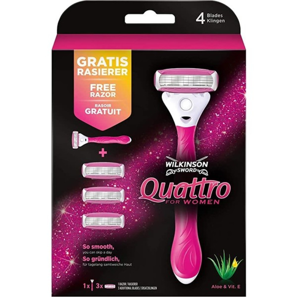 Wilkinson Sword Quattro Kadın Tıraş Bıçağı 3up Ağda Ürünleri ve Makineleri Fiyatı