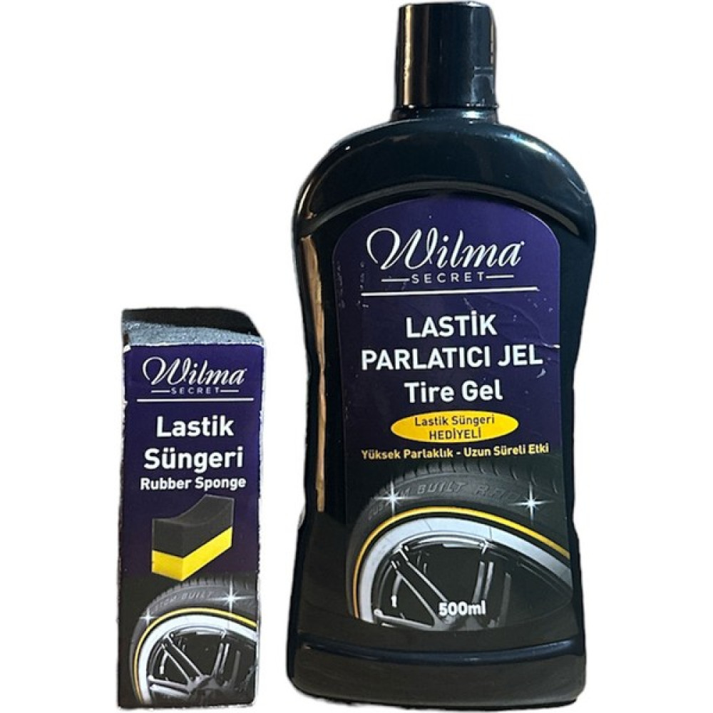 Wilma Secret Lastik Parlatıcı Jel - Sünger Hediyeli Yüksek Parlaklık ve Islak Görünüm 500ML Lastikler Fiyatı