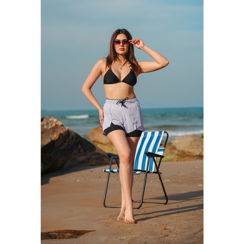 Win Moda Kadın Deniz Şortu Regular Fit Desenli Hafif Kumaş ile Rahat Kullanım Sunar Giyim & İç Giyim Fiyatı